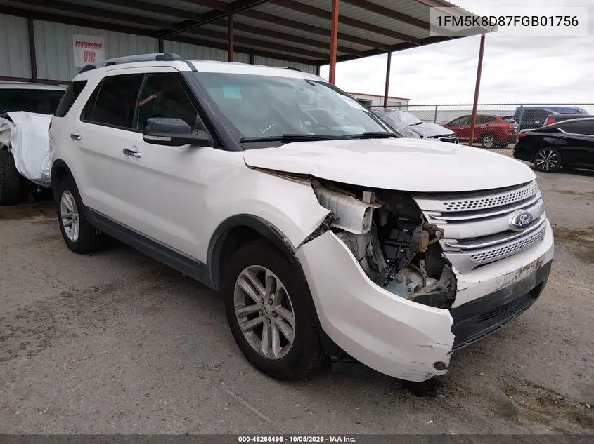 FORD EXPLORER 2015, VIN 1FM5K8D87FGB01756