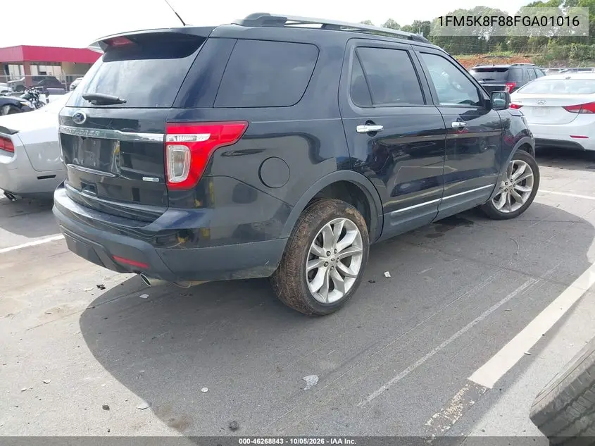 2015 FORD EXPLORER VIN 1FM5K8F88FGA01016 — фото 4