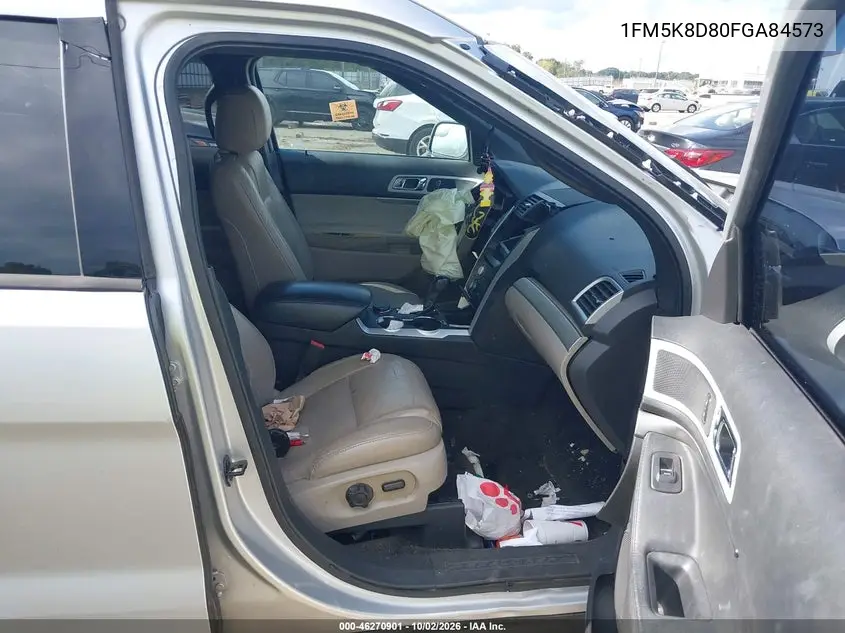 2015 FORD EXPLORER VIN 1FM5K8D80FGA84573 — фото 5