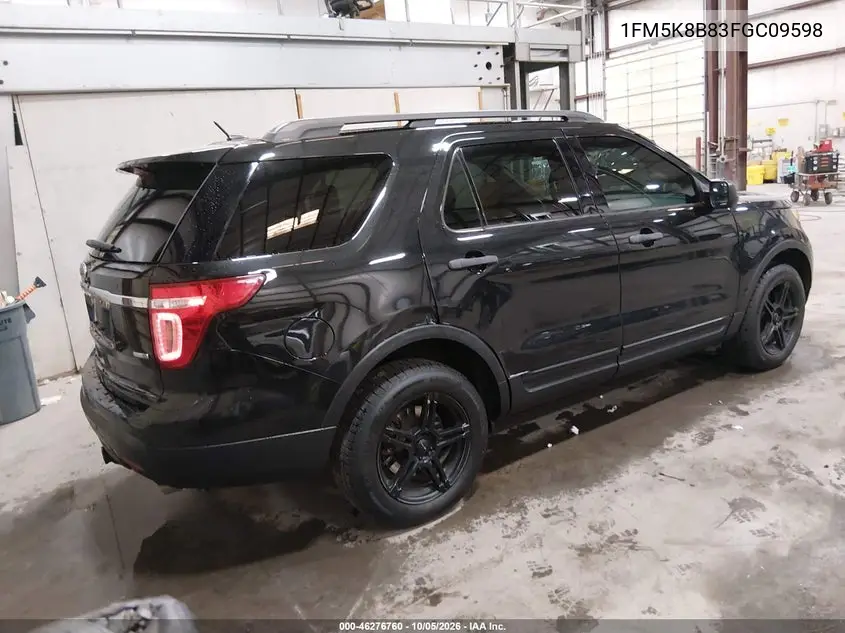 2015 FORD EXPLORER VIN 1FM5K8B83FGC09598 — фото 4