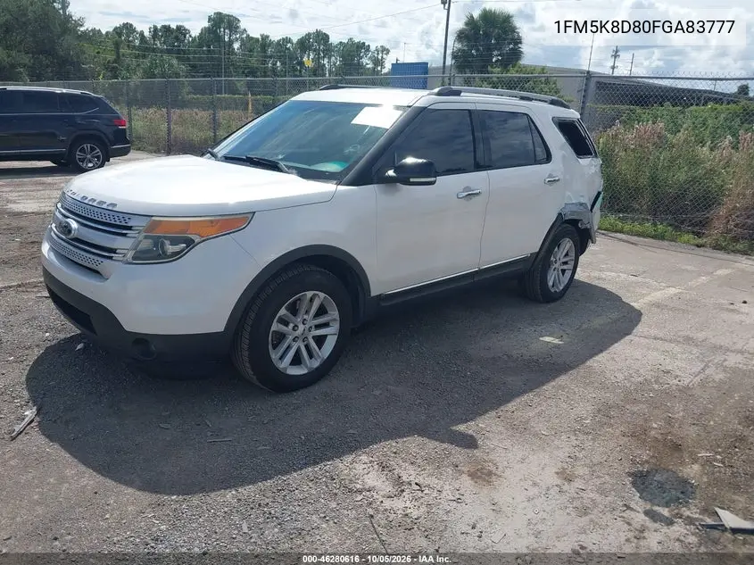 2015 FORD EXPLORER VIN 1FM5K8D80FGA83777 — фото 2