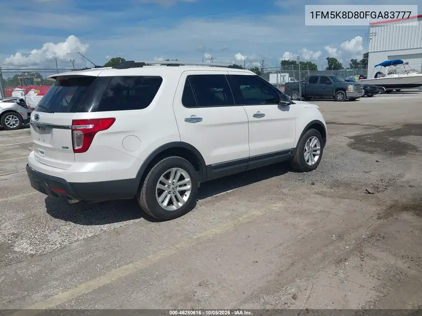 2015 FORD EXPLORER VIN 1FM5K8D80FGA83777 — фото 4
