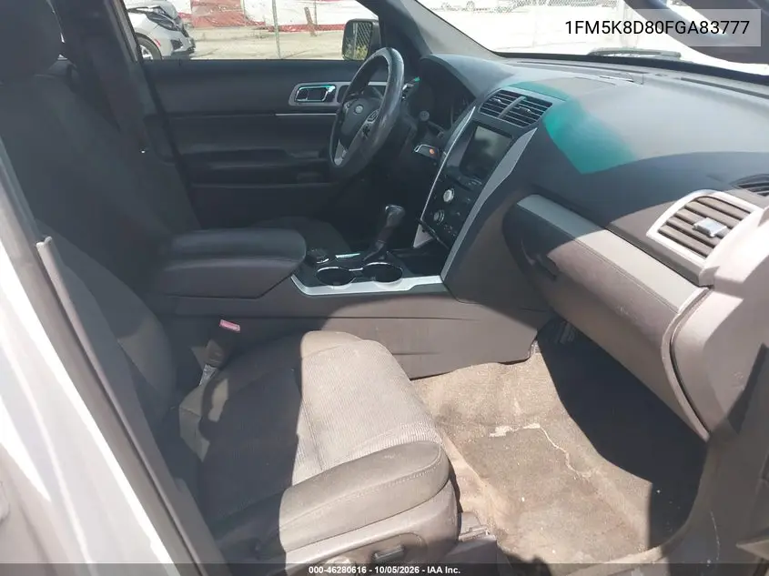 2015 FORD EXPLORER VIN 1FM5K8D80FGA83777 — фото 5