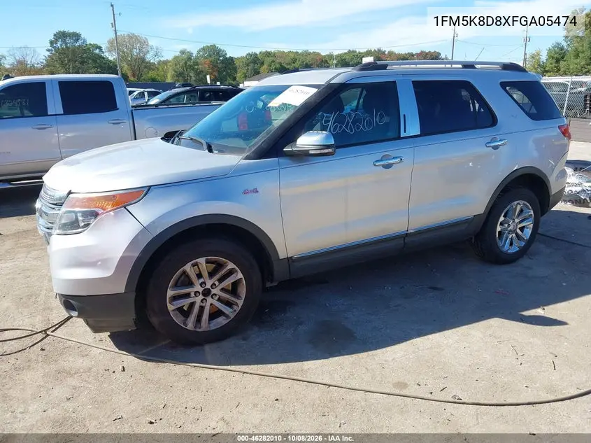 2015 FORD EXPLORER VIN 1FM5K8D8XFGA05474 — фото 2