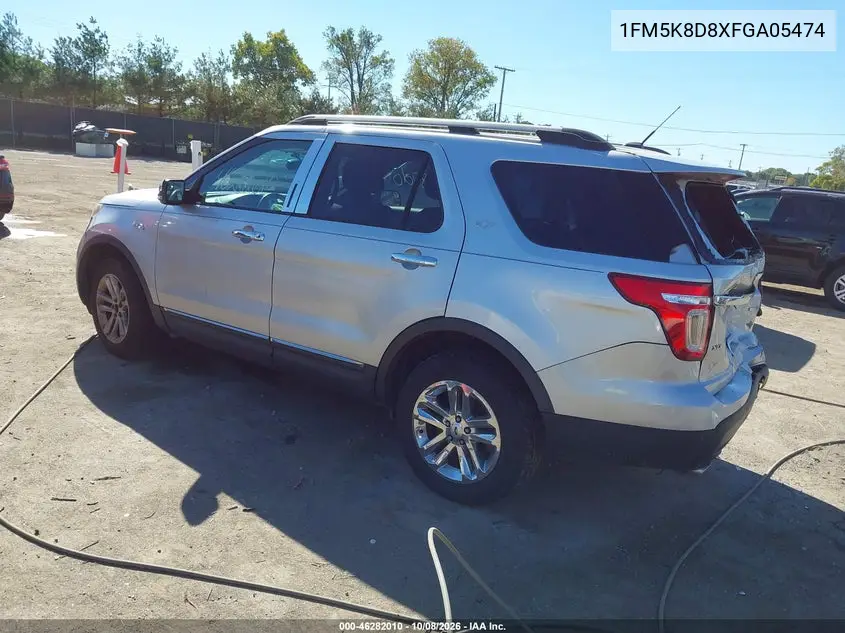 2015 FORD EXPLORER VIN 1FM5K8D8XFGA05474 — фото 3