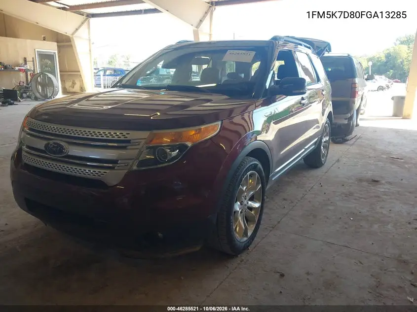 2015 FORD EXPLORER VIN 1FM5K7D80FGA13285 — фото 2