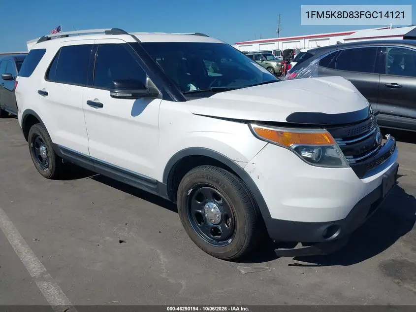FORD EXPLORER 2015, VIN 1FM5K8D83FGC14121