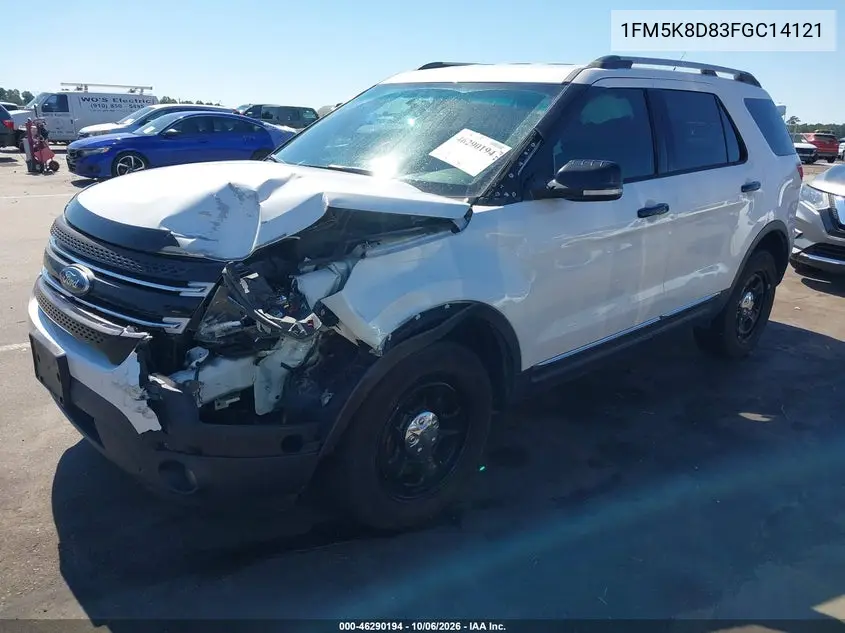 2015 FORD EXPLORER VIN 1FM5K8D83FGC14121 — фото 2
