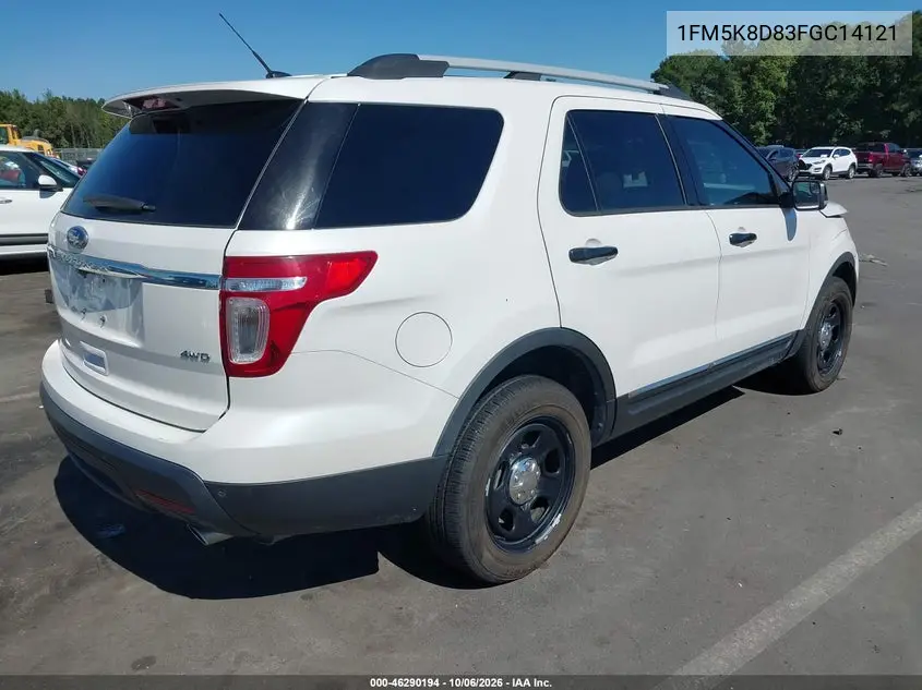 2015 FORD EXPLORER VIN 1FM5K8D83FGC14121 — фото 4