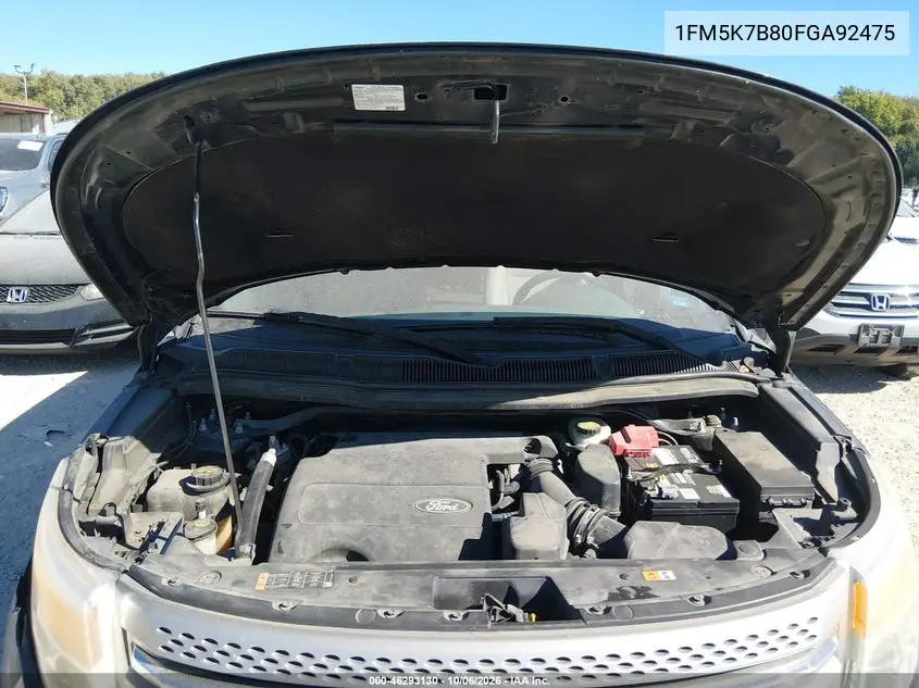 2015 FORD EXPLORER VIN 1FM5K7B80FGA92475 — фото 10