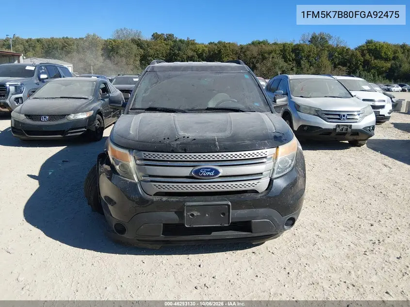 2015 FORD EXPLORER VIN 1FM5K7B80FGA92475 — фото 12