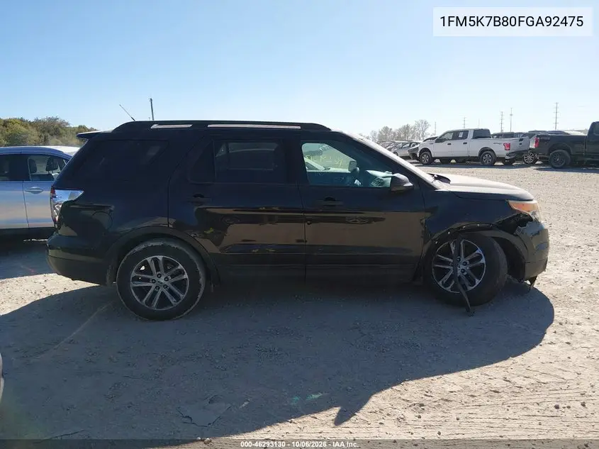 2015 FORD EXPLORER VIN 1FM5K7B80FGA92475 — фото 13