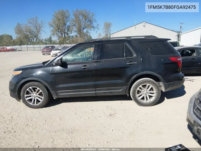 2015 FORD EXPLORER VIN 1FM5K7B80FGA92475 — фото 14