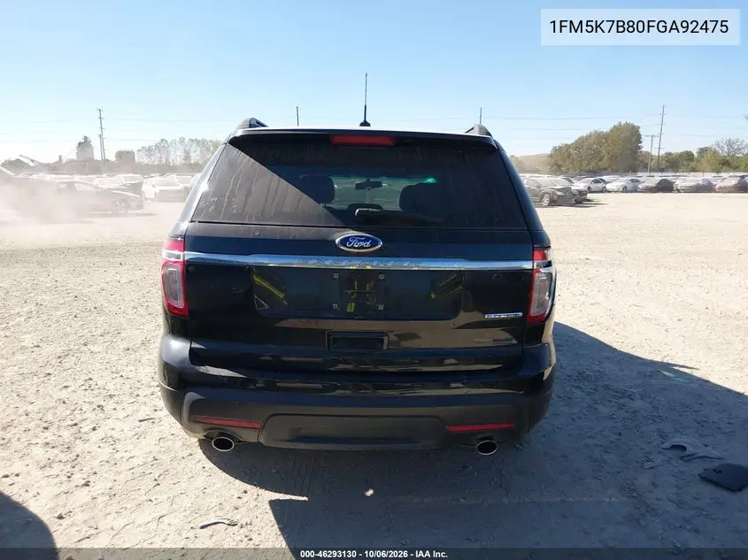 2015 FORD EXPLORER VIN 1FM5K7B80FGA92475 — фото 16