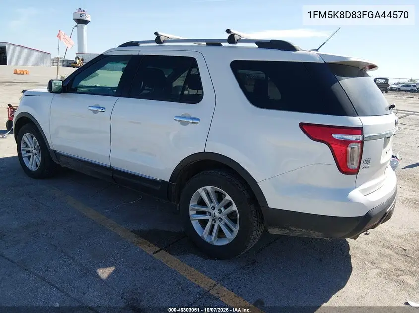 2015 FORD EXPLORER VIN 1FM5K8D83FGA44570 — фото 3