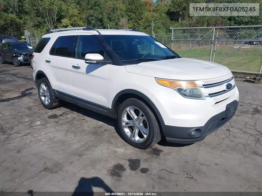 FORD EXPLORER 2015, VIN 1FM5K8F8XFGA05245
