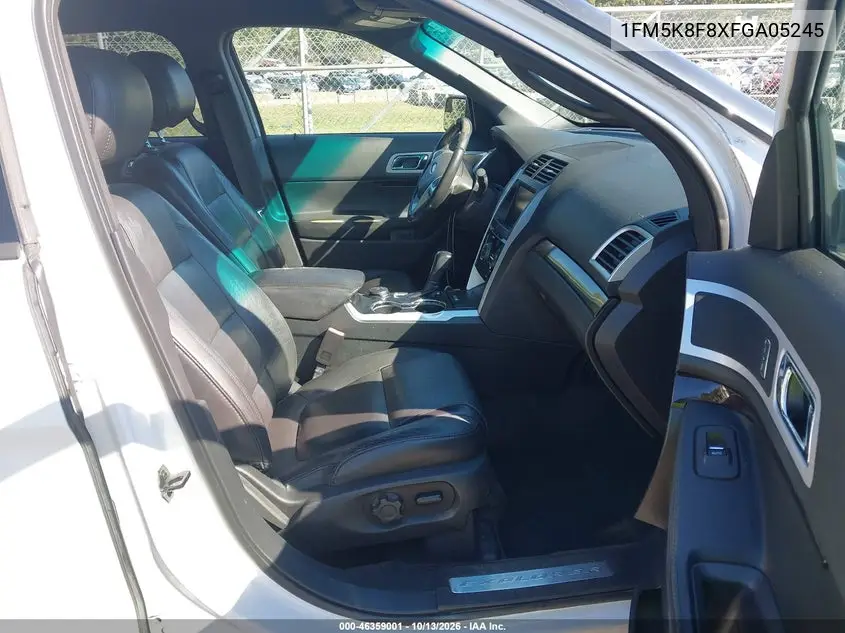 2015 FORD EXPLORER VIN 1FM5K8F8XFGA05245 — фото 5