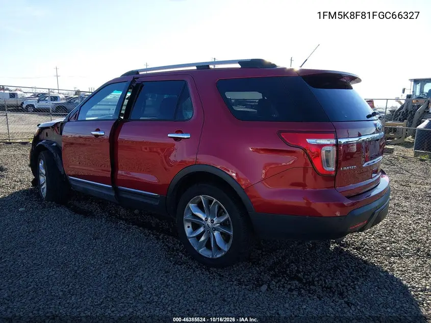 2015 FORD EXPLORER VIN 1FM5K8F81FGC66327 — фото 3