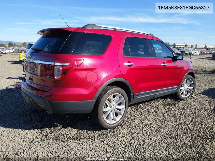 2015 FORD EXPLORER VIN 1FM5K8F81FGC66327 — фото 4