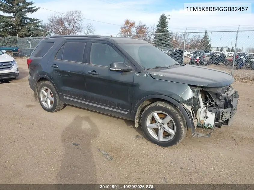 FORD EXPLORER 2016, VIN 1FM5K8D84GGB82457