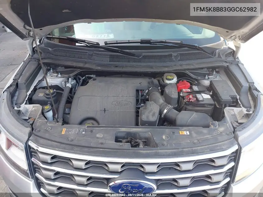 2016 FORD EXPLORER VIN 1FM5K8B83GGC62982 — фото 10