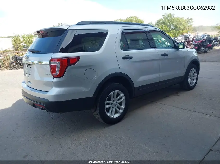 2016 FORD EXPLORER VIN 1FM5K8B83GGC62982 — фото 4