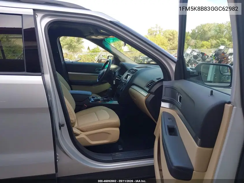 2016 FORD EXPLORER VIN 1FM5K8B83GGC62982 — фото 5