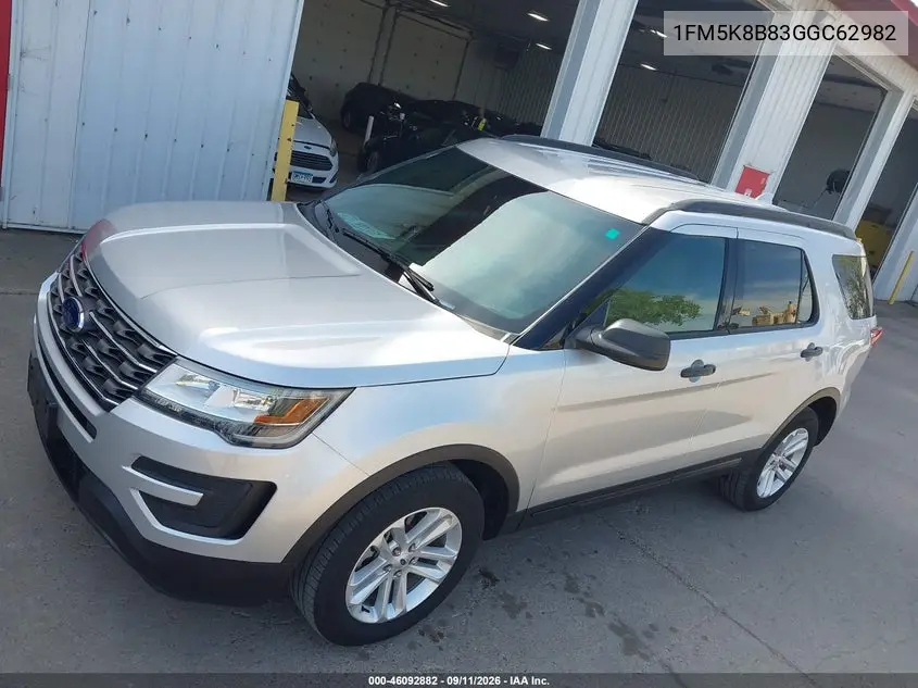 2016 FORD EXPLORER VIN 1FM5K8B83GGC62982 — фото 6