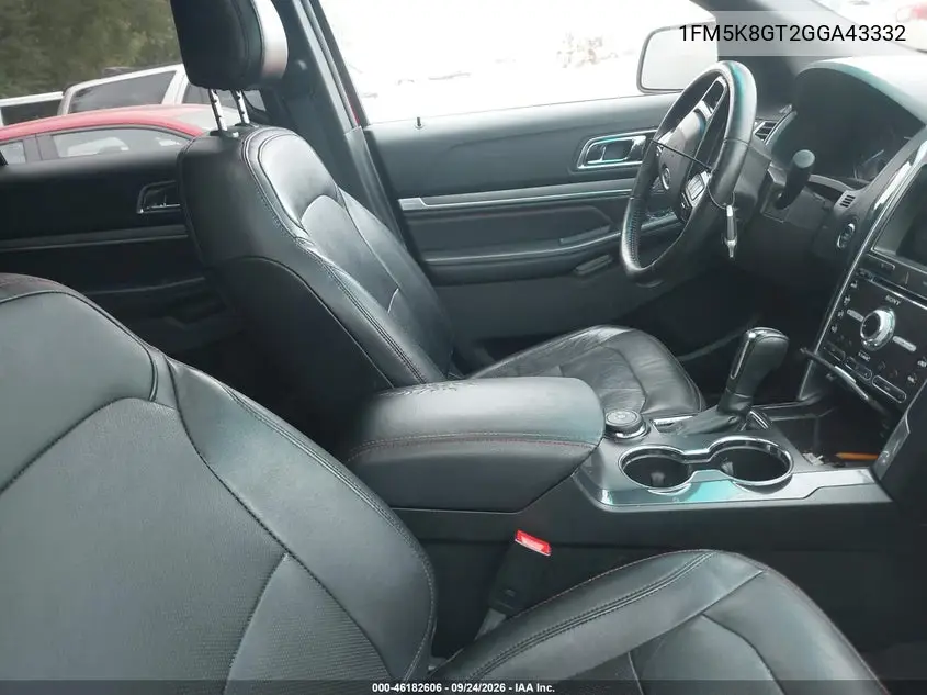 2016 FORD EXPLORER VIN 1FM5K8GT2GGA43332 — фото 5