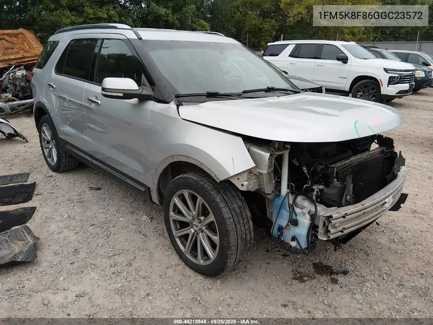 FORD EXPLORER 2016, VIN 1FM5K8F86GGC23572