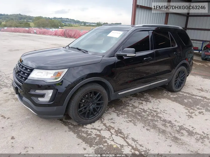 2016 FORD EXPLORER VIN 1FM5K7DHXGGC63246 — фото 2