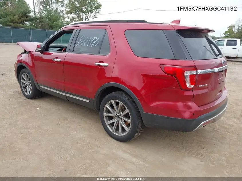 2016 FORD EXPLORER VIN 1FM5K7FHXGGC41132 — фото 3