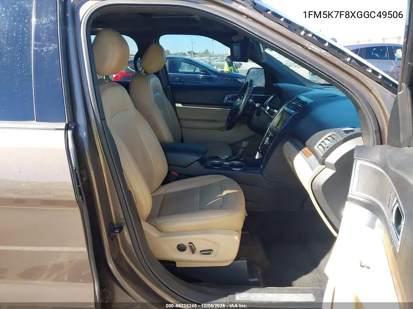 2016 FORD EXPLORER VIN 1FM5K7F8XGGC49506 — фото 5
