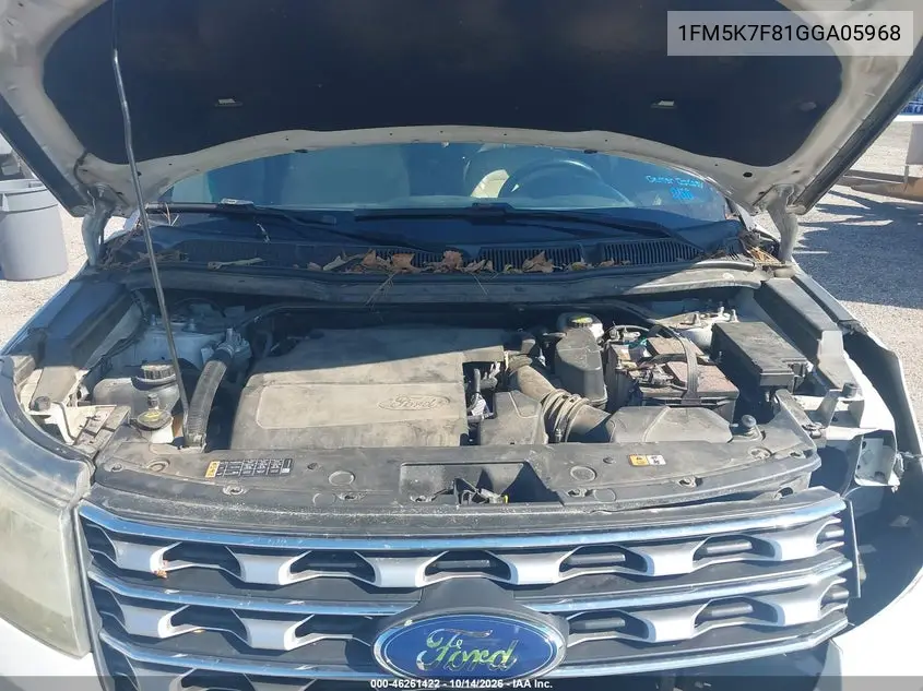 2016 FORD EXPLORER VIN 1FM5K7F81GGA05968 — фото 10