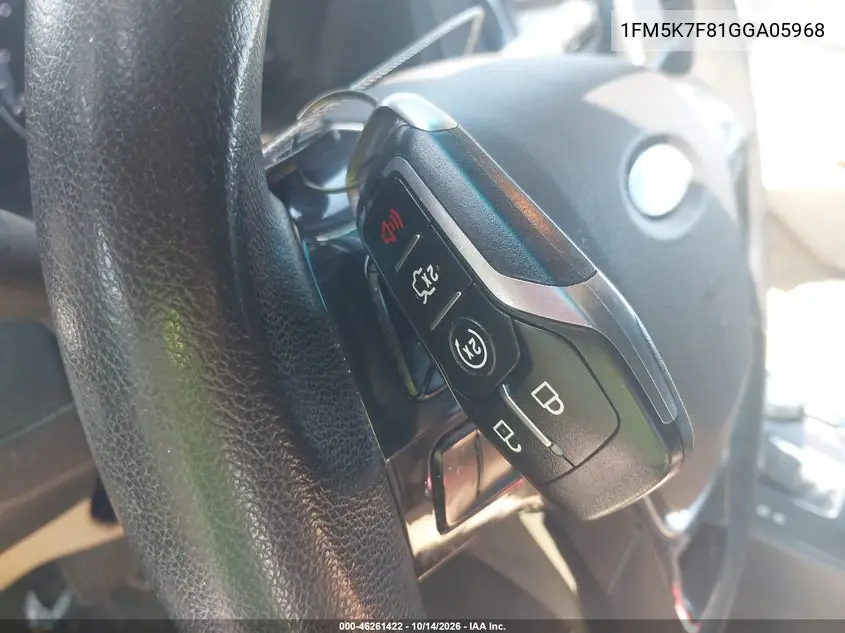 2016 FORD EXPLORER VIN 1FM5K7F81GGA05968 — фото 11