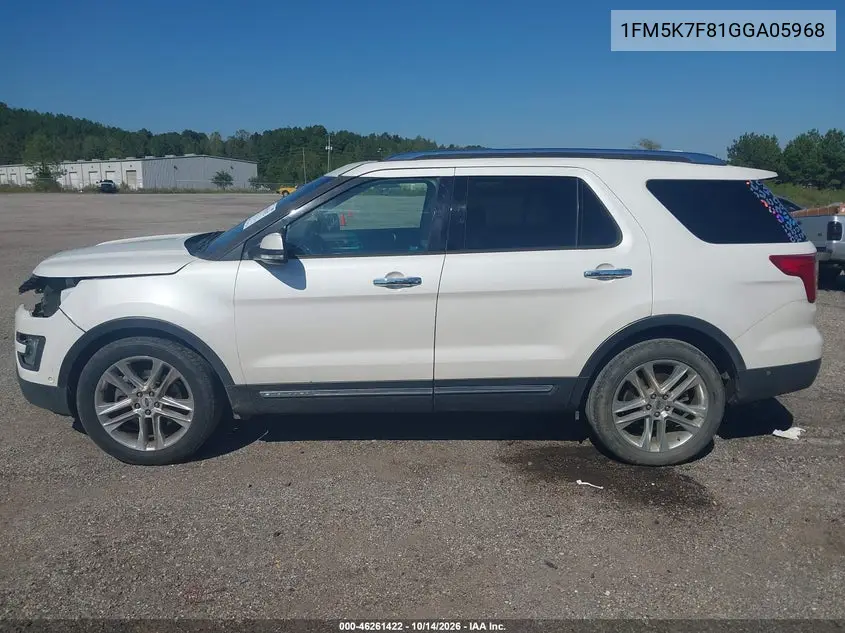 2016 FORD EXPLORER VIN 1FM5K7F81GGA05968 — фото 14