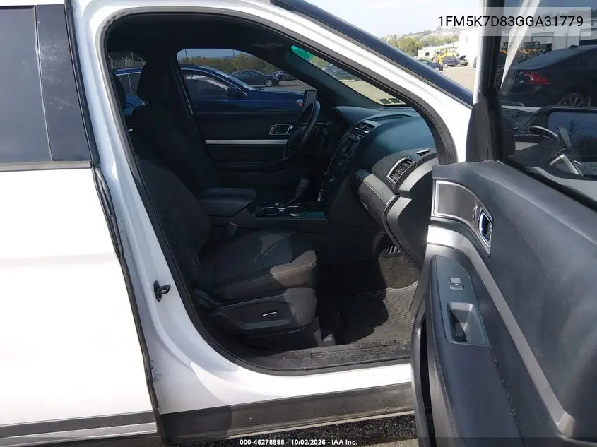 2016 FORD EXPLORER VIN 1FM5K7D83GGA31779 — фото 5