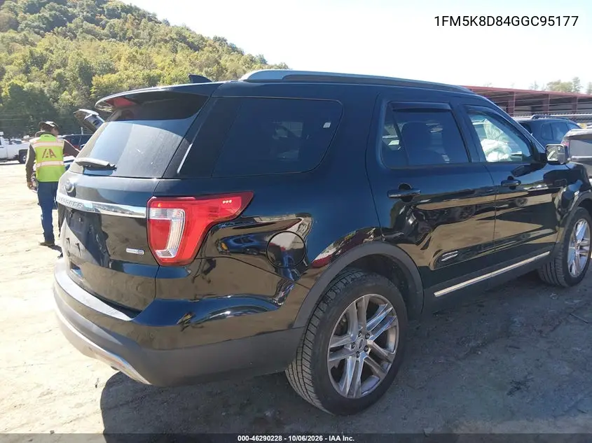2016 FORD EXPLORER VIN 1FM5K8D84GGC95177 — фото 4