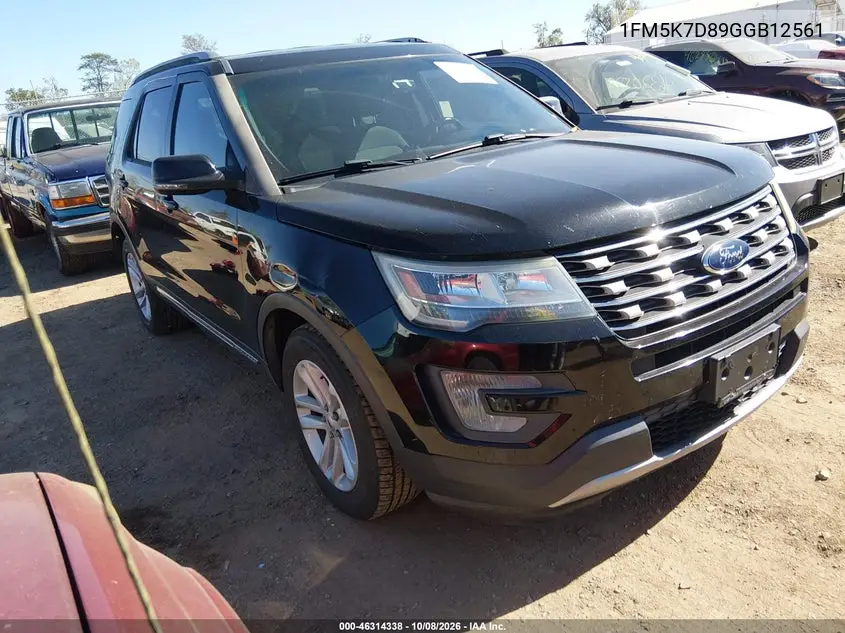 FORD EXPLORER 2016, VIN 1FM5K7D89GGB12561