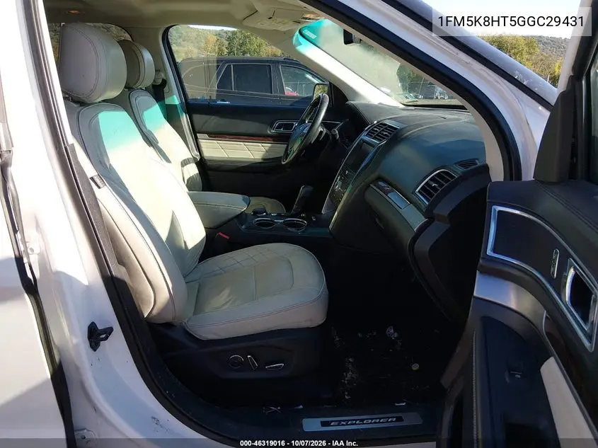 2016 FORD EXPLORER VIN 1FM5K8HT5GGC29431 — фото 5
