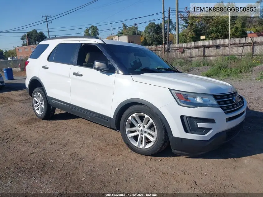 FORD EXPLORER 2016, VIN 1FM5K8B86GGB50855
