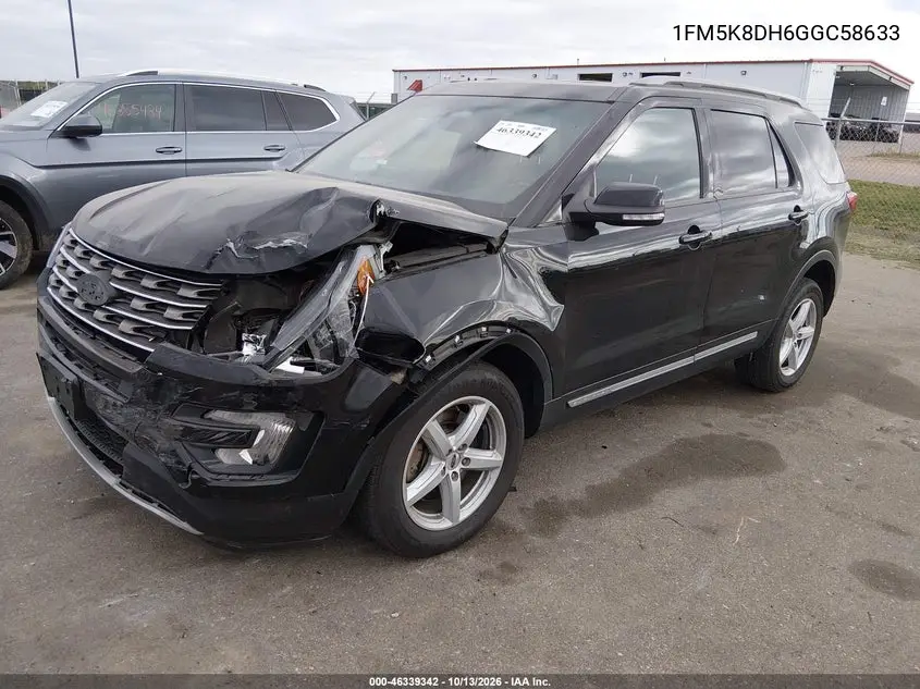 2016 FORD EXPLORER VIN 1FM5K8DH6GGC58633 — фото 2