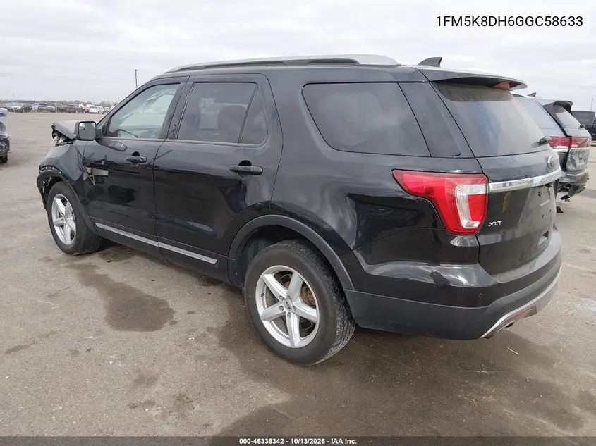 2016 FORD EXPLORER VIN 1FM5K8DH6GGC58633 — фото 3