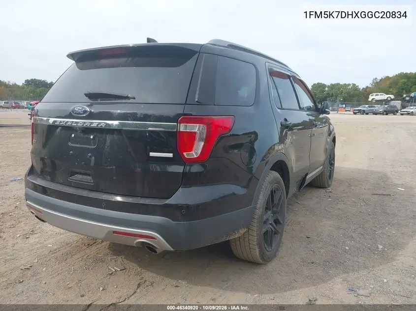 2016 FORD EXPLORER VIN 1FM5K7DHXGGC20834 — фото 4