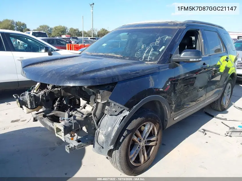 2016 FORD EXPLORER VIN 1FM5K7D87GGC21147 — фото 2