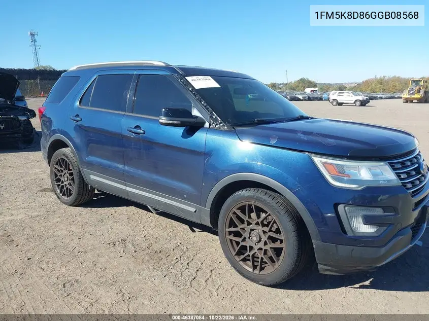 FORD EXPLORER 2016, VIN 1FM5K8D86GGB08568