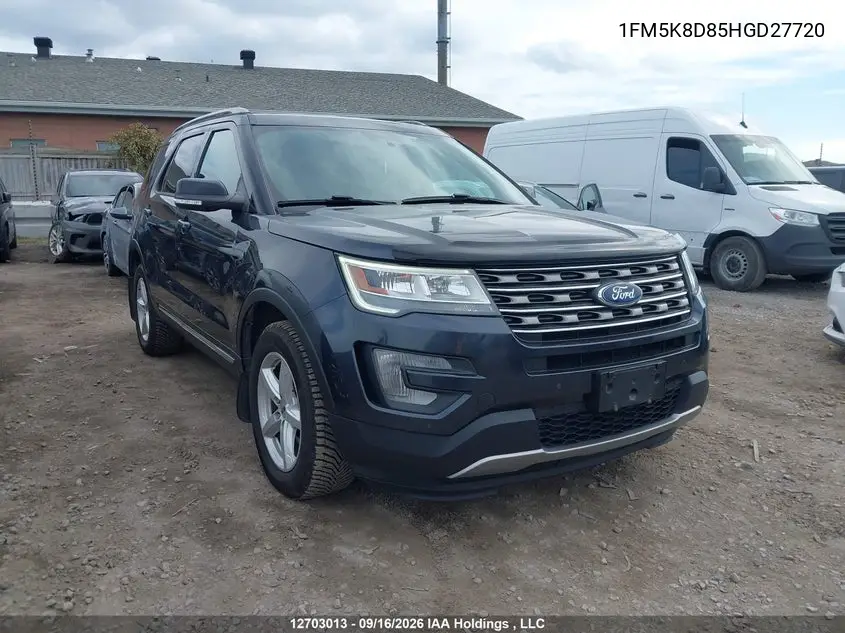 FORD EXPLORER 2017, VIN 1FM5K8D85HGD27720