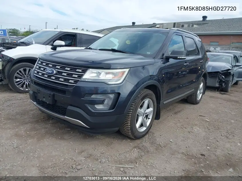 2017 FORD EXPLORER VIN 1FM5K8D85HGD27720 — фото 2