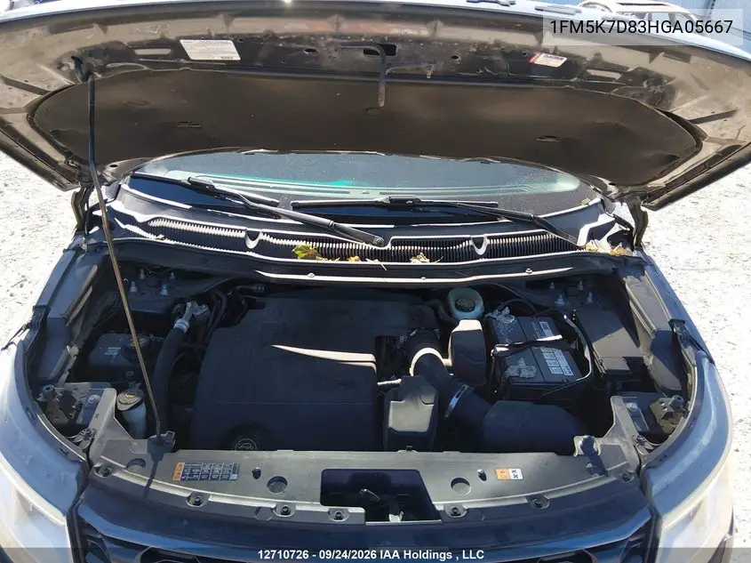 2017 FORD EXPLORER VIN 1FM5K7D83HGA05667 — фото 10