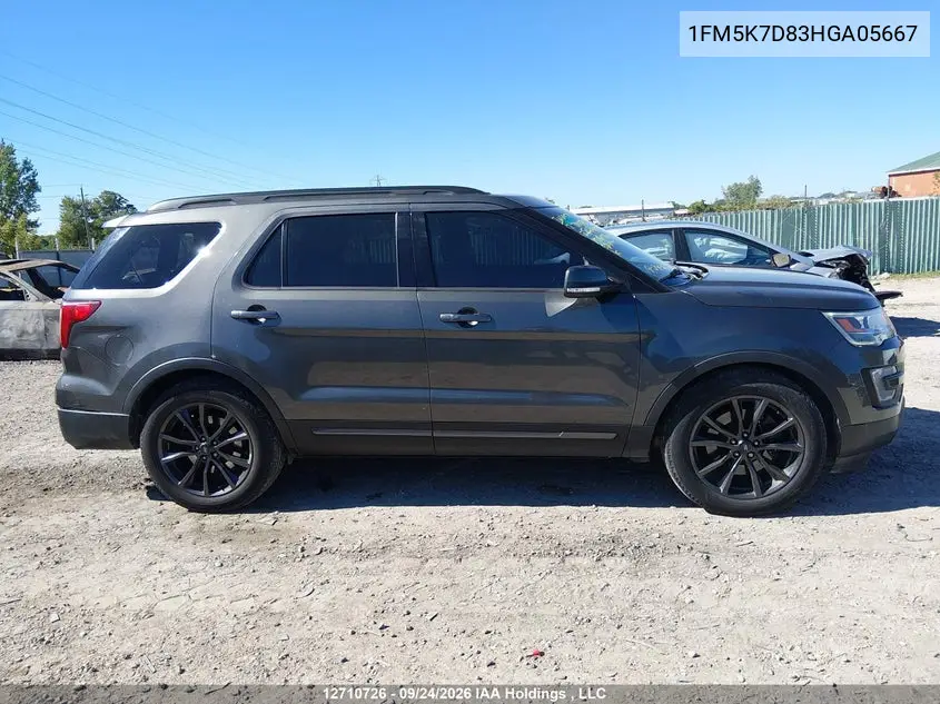2017 FORD EXPLORER VIN 1FM5K7D83HGA05667 — фото 13